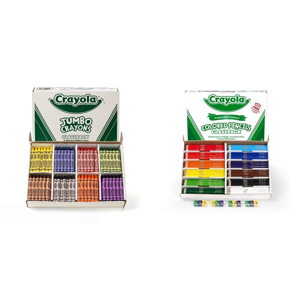 Crayola Crayons + Pencils, 240 Count / Assorted Colors / 1 Crayons