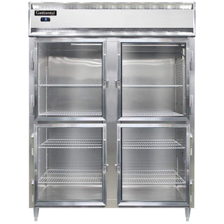 DL2FE-GD-HD Designer Line Extra-Wide Two Section Reach In Glass Door Freezer by Continental Refrigerator – Commercial Grade