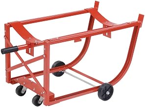 Global Industrial Easy-Steer Drum Cradle with Retractable Handle, For Use