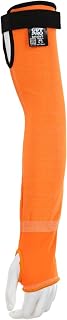 MCR Safety CutPro Hi-Visibility Cut Resistant Orange Sleeves, 13-Gauge HyperMax with Adjustable Hook and Loop Bicep