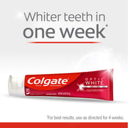 Optic White Whitening Toothpaste by Colgate – 3 Count (Pack of 1), White, Model 10035000465198