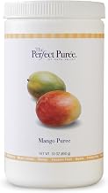 The Perfect Puree Mango Puree, 30 Ounce Tubs (6-Pack, 180 Oz Total) - Kosher Certified Real Fruit Puree for Cocktails, Smoothies, Baking, and Tropical Desserts