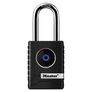 Bluetooth Outdoor Padlock with Easy Backup Keypad Entry by Master Lock – 2 Pack, Metal, Black, Pack of 2, Model 4401DLH