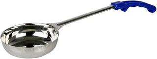 Thunder Group Solid Portion Controller 1-Piece Construction Ladles with Plastic Blue Handle, 8-Ounce
