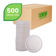 Eco-Products EcoLid Renew & Comp Food Container Lids F/12 16 32oz 50/PK 10 PK/CT by ECO PRODUCTS – 32.0 ounces, Plastic, white, Pack of 500, Model ECOEPECOLIDSPL