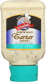 Woeber's Sweet & Tangy Tartar Sauce with Sweet Pickle Relish, 10-Ounce Bottles (Pack of 6)