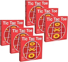 Pressman Tic Tac Toe Classic Board Game, 6-Pack