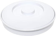Thunder Group Nustone white melamine dinnerware collection 8 1/4" tortilla server w/lid, comes in dozen
