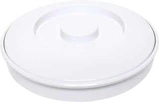Thunder Group Nustone white melamine dinnerware collection 8 1/4" tortilla server w/lid, comes in dozen