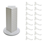 Azar Displays 4”W x 12”H / White / Pegboard + Hooks Panels & Units