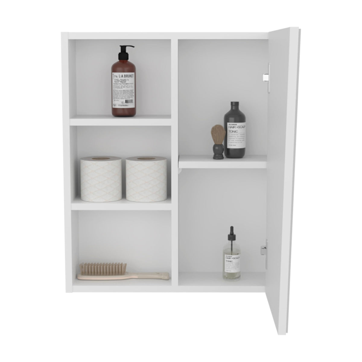 Quintana Medicine Cabinet with Mirror by Tuhome – Engineered Wood, White, Model GLB11585
