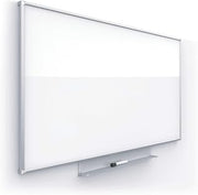 Quartet Whiteboard, Non Magnetic White Board, 39" x 22" Dry Erase Board, Total Erase Silhouette, Wide 16:9 Silver Frame (C3922)