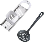 Westmark Gentle, 611222E6 Spaetzle Slicer with Dough Sledge, Button and 1 Ladle, Stainless Steel/ABS/PA, White/Silver/Black