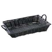 HUBERT Black / 16"Lx11"Wx3"H / Rustic Shelf Baskets