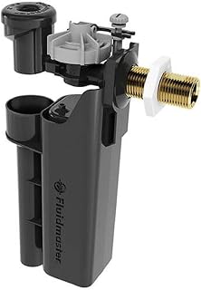 Fluidmaster 6720-S-001-P10 6000 S/E Non Delay WC Fill Valve, Black