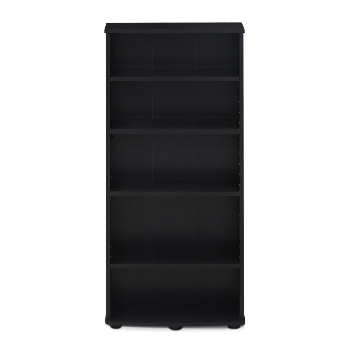 Jaya 4-Tier Multimedia Storage Tower by Furinno – 4-Shelf, Engineered Wood, Espresso, Model 17058