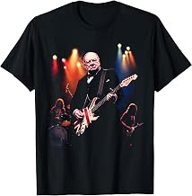 Winston Churchill Playing Electric Guitar Rocker Humor T-Shirt