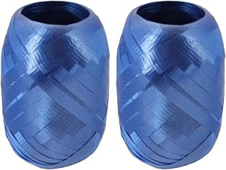 2-Pack - Berwick-Offray - Royal Blue - Splendorette Crimped Curling Ribbon - BCE12-12 - Bundle of 2 Mini Kegs - Each is 66 ft per Keg.