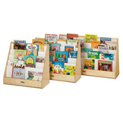 Flush Back Pick-A-Book Stand by Jonti-Craft – 30 W, Wood, Natural Wood, Model 3514JC