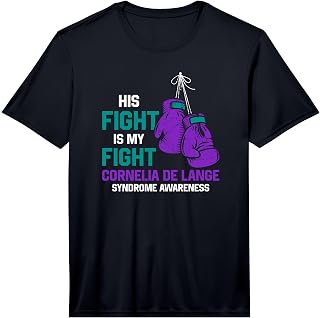 Men's His Fight is My Fight Cornelia De Lange Syndrome Awareness Performance T-Shirt