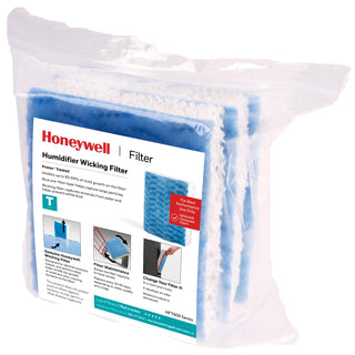 Humidifier Wicking Filter T for Select Honeywell Models – 3 Count (Pack of 1), Plastic, White, Model HFT600PF3