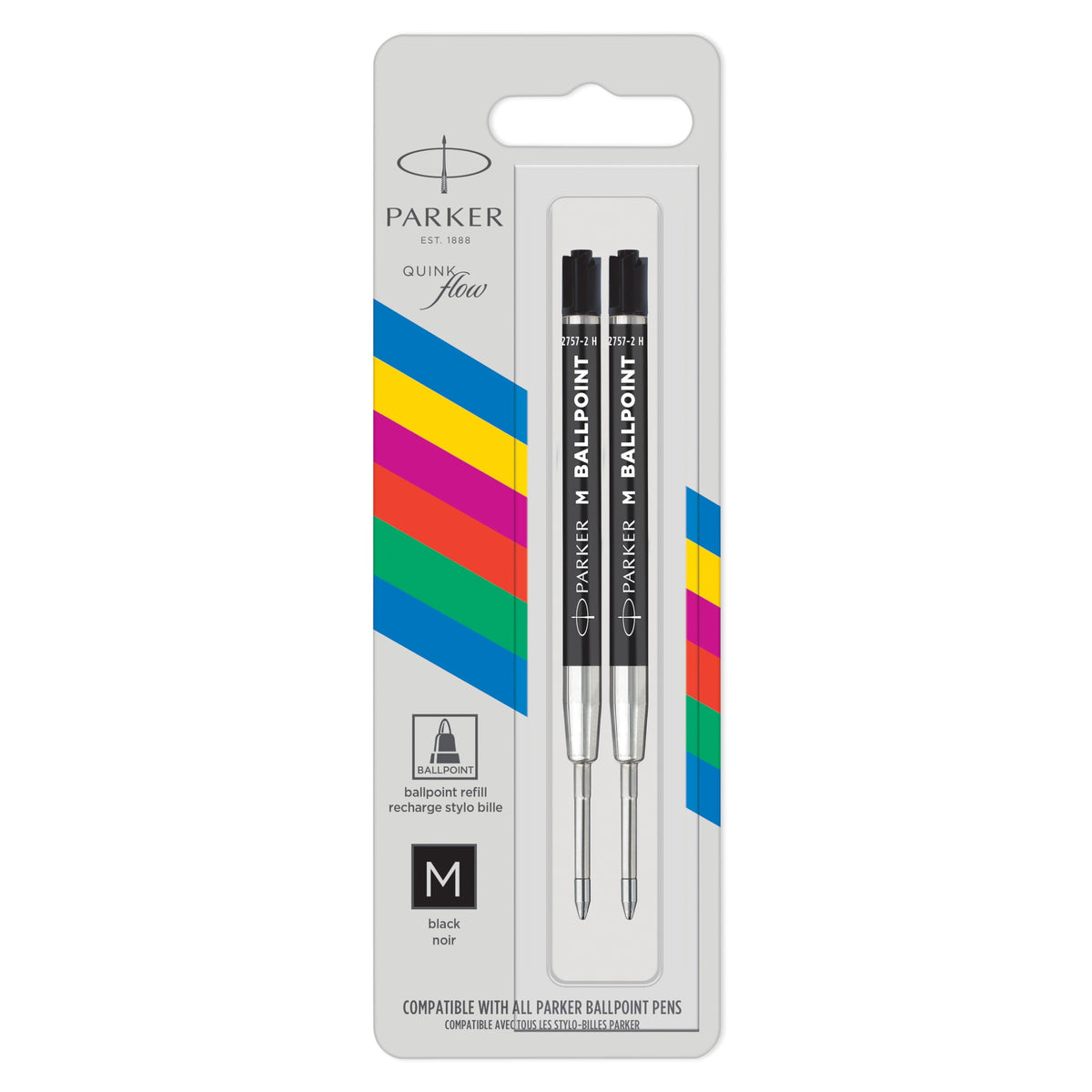 Ballpoint Pens by Parker – 1 Count (Pack of 1), Acrylic, Black, Model 2166543