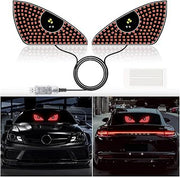 Devil Eyes Light for Cars,Dynamic Devil Eyes Led Car Lights,Devil Eyes Light for Car Windshield,USB Plug & Play Car Eyes LED Light with 12 Modes,Eye Signal Light for Car (Red)