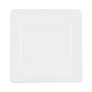 Square Pebble Plate by Elite Global Solutions – 7" sq., Melamine, White, Pack of 6, Model D7SQRR-W