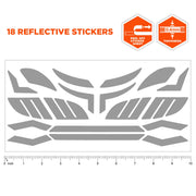 Skullerz 8961 Reflective Hard Hat Stickers by Ergodyne – Adhesive, White, Model 61100