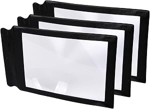 Learning Advantage CTU48123-3 Sheet Magnifier 8.7 x 5.5 Inches, 3/Pack
