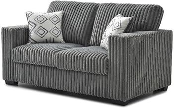 Glory Furniture Teddy G00180A-L Loveseat Gray Soft Chenille