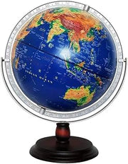 11. 8 Inch with Stand 3D Embossed 720° Rotating Globe Educational...(World Globe)