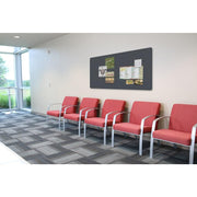 Ghent 0.4" x 46.5" / Gray / Industrial Bulletin Boards