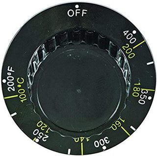 Knob,Thermostat W/Off200-400F100 - Genuine OEM Replacement Part by Pitco – Black, Model PP10539
