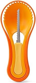 Chef'n Halloween 3-in-1 Nesting Pumpkin Tool Set,Orange