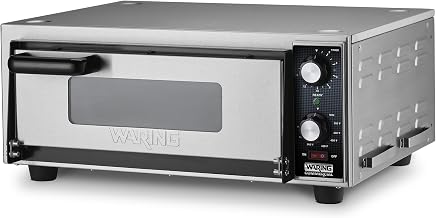 Waring Pizza Oven with 14" Pizza Deck & Single-Deck | Single-Deck, Ceramic Pizza Deck Fits a 14" Pizza, 280-600°F Temperature Control, 120V