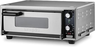 Waring Pizza Oven with 14" Pizza Deck & Single-Deck | Single-Deck, Ceramic Pizza Deck Fits a 14" Pizza, 280-600°F Temperature Control, 120V
