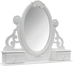 Acme Flora Jewelry Mirror in White