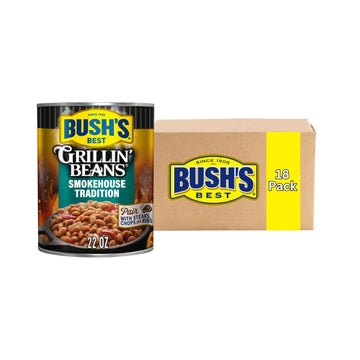 Bush’s Best Grillin’ Beans by Bush's Best – 22 Ounce (Pack of 18), Pack of 18