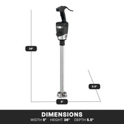 Commercial Big Stix Heavy Duty Stick Immersion Hand Held Blender by Waring – 50 Gallons/200-Quart Capacity, 50.0 gallons, Stainless Steel, Model WSB70