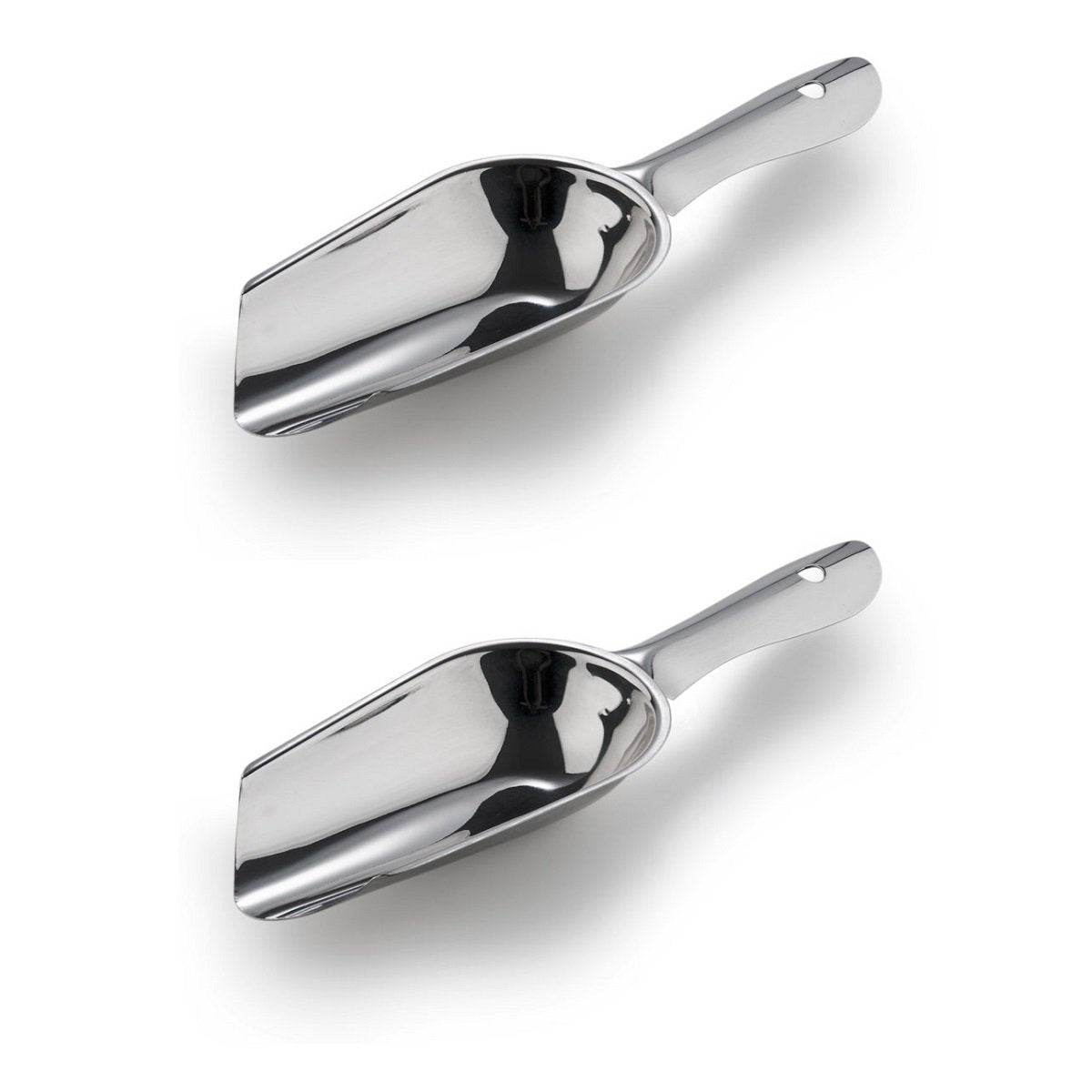 Stainless Steel Ice Scoop 5 Oz. (2 Scoops) by Royal Industries – 6 Scoops, Stainless Steel, Steel, Pack of 2, Model ROY ICES 5