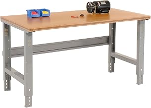 Global Industrial Adjustable Height Workbench C-Channel Leg, 48"W x 30"D