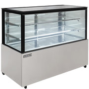 58 1/8" Full Service Bakery Case w/Straight Glass - (3) Levels by MOTAK – 63.39x33.07x51.97, In Description, Check Images, Model MCD59-2X