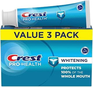 Crest Base Pro-Health Whitening Toothpaste (4.3oz) Triple Pack, Teeth Whitening