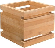 Rosseto SW101 Square Natural Bamboo Skycap Multi-Level Riser, 6" Size