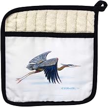 Betsy Drake PT327 Eddies Blue Heron Pot Holder