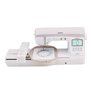 Innov-ís Sewing and Embroidery Machine with Wireless Capability by Brother – Metal, White, Model NQ3550W