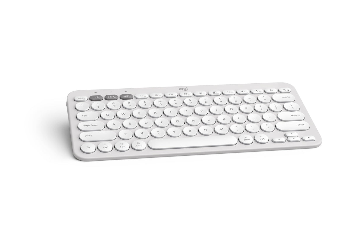 K380 Multi-Device Bluetooth Keyboard for Mac by Logitech – One Size, Plastic, White, Model 920-009729
