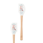 Spatulart ‘Booked & Baked’ Silicone Spatula with Wood Handle by Tovolo – 12.6 inches, Beech, Booked & Baked, Model 1000597