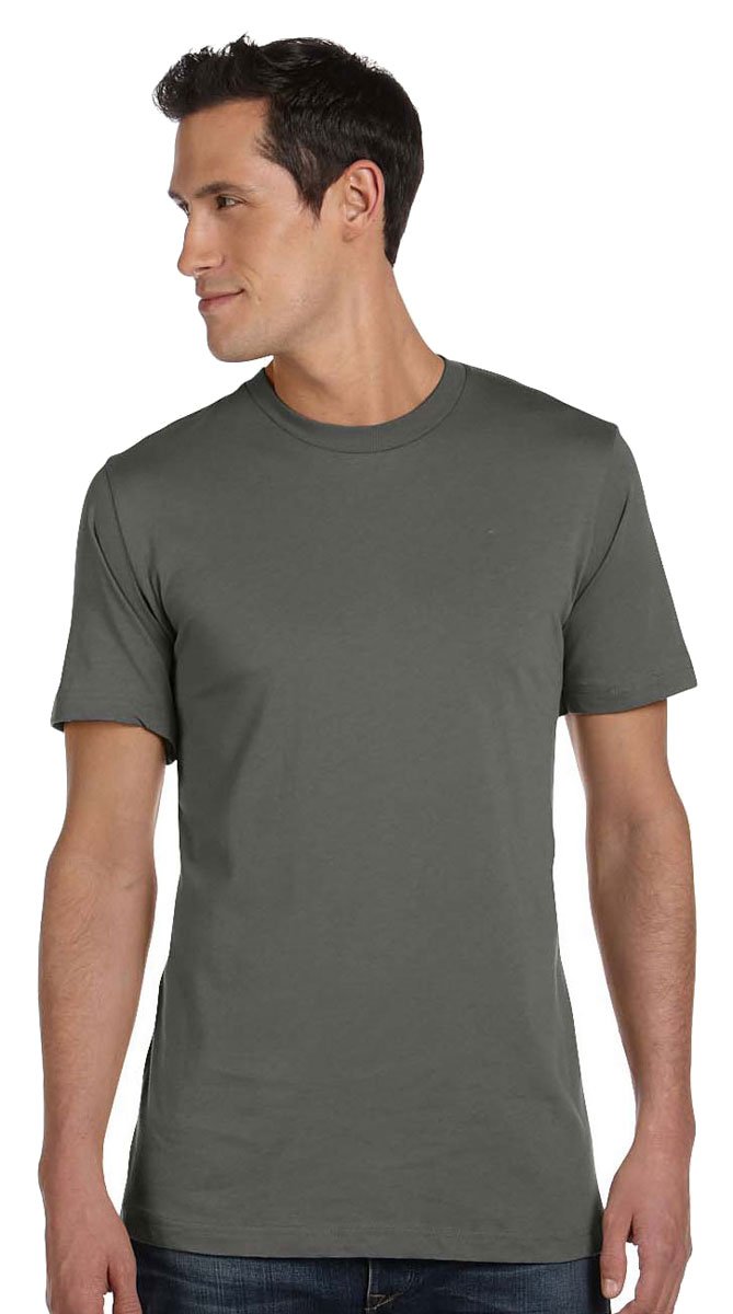 BELLA+CANVAS Jersey Short Sleeve Tee Asphalt by Bella + Canvas – X-Large, See description, Asphalt, Model 3001